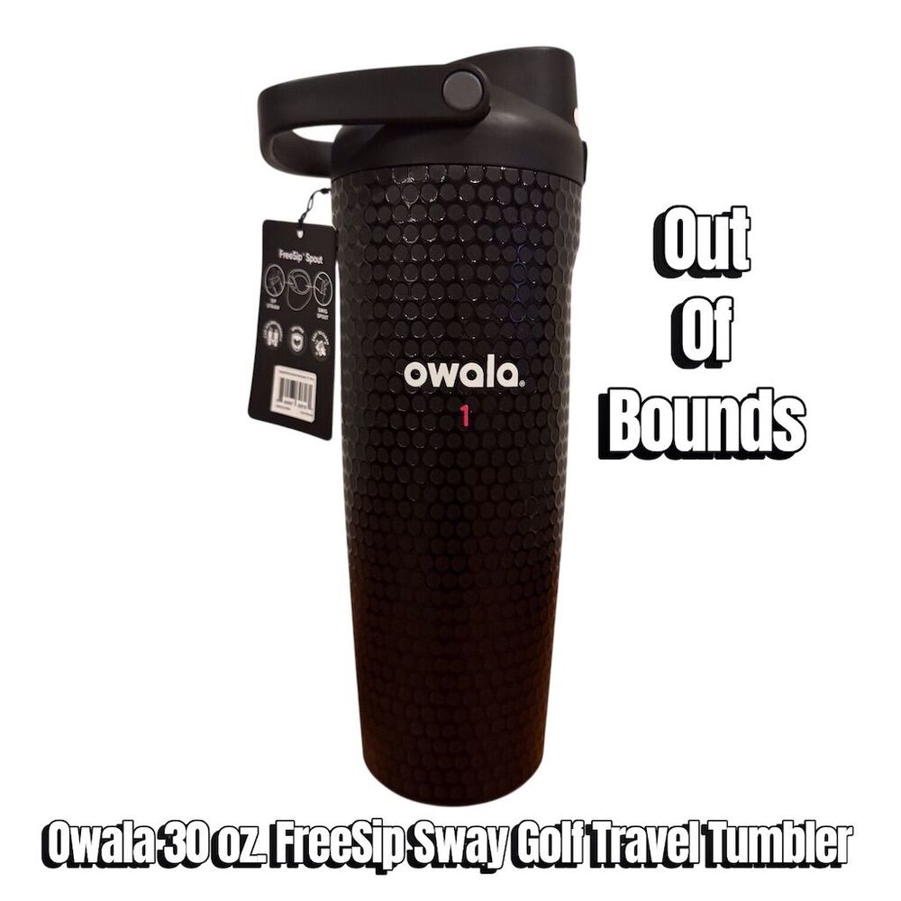 Owala 30 oz FreeSip Golf Travel Tumbler Multicolor Out of Bounds Edition